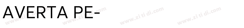 AVERTA PE字体转换